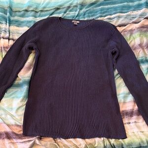 H&M Dark Blue Ribbed sweater size Xl but slim fit